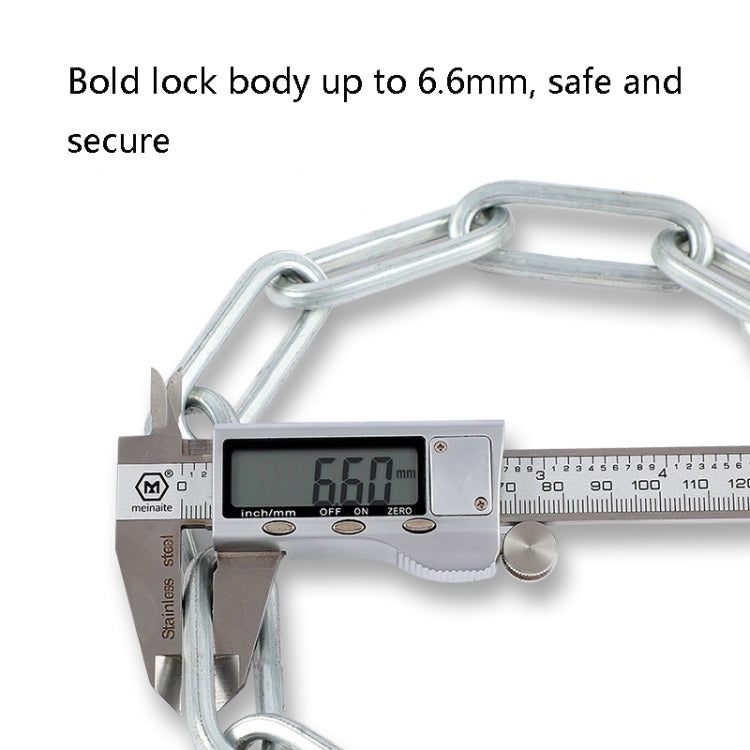 WEST BIKING YP0705064 Bicycle Chain Lock Anti-Drill Lock Core Riding Anti-Theft Lock(Black) - Bicycle Locks & Bicycle Pumps by WEST BIKING | Online Shopping UK | buy2fix