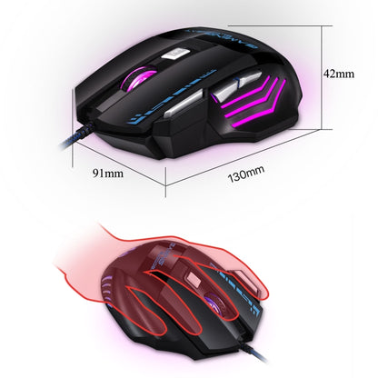GAMING BLOODBAT GM02 7 Keys USB Wired Optoelectronics Game Mouse Digital Respiratory Lights Mouse - Wired Mice by GAMING BLOODBAT | Online Shopping UK | buy2fix