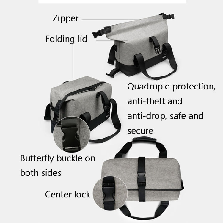 Baona BN-H014 SLR Camera Shoulder Bag Digital Storage Protective Waterproof Bag(Gray) - Camera Accessories by Baona | Online Shopping UK | buy2fix