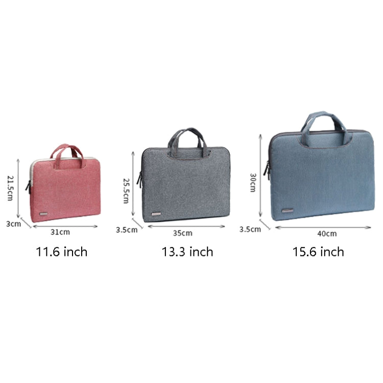 LiSEN LS-116 Simple Laptop Bag Business Laptop Liner Bag, Size: 11.6 inch(Canvas Colorful Leaves Blue) - Other by LiSEN | Online Shopping UK | buy2fix