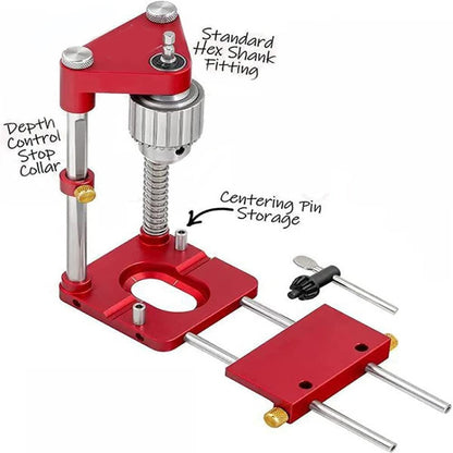 Accurate Positioning Belt Drilling Wood Drill Woodworking Locator Accessories Tool,Style: Plastic  (Black) - Others by buy2fix | Online Shopping UK | buy2fix