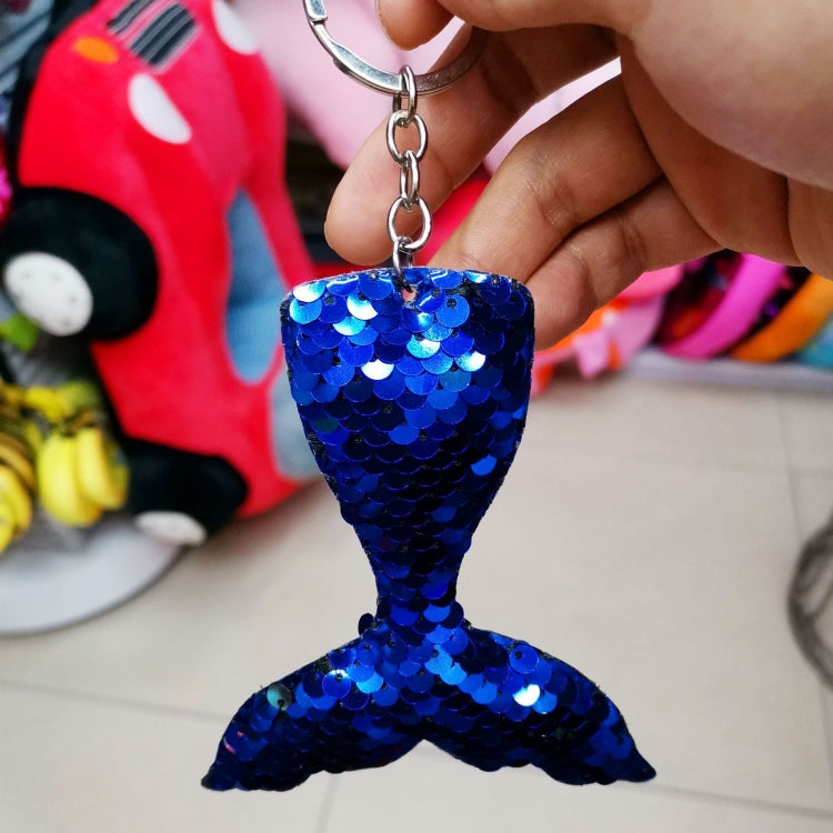 10 PCS Reflective Mermaid Keychain Sequins Mermaid Tail Accessories Car Luggage Pendant(Colorful 33) - In Car by buy2fix | Online Shopping UK | buy2fix