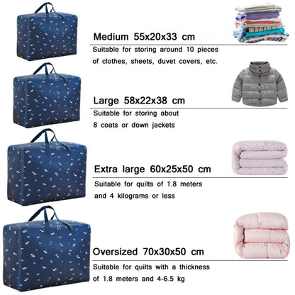 Oxford Cloth Quilt Moisture-Proof & Waterproof Storage Bag Zipper Portable Moving Luggage Bag, Specification: 60x50x25cm(Tibetan Rocket) - Home & Garden by buy2fix | Online Shopping UK | buy2fix