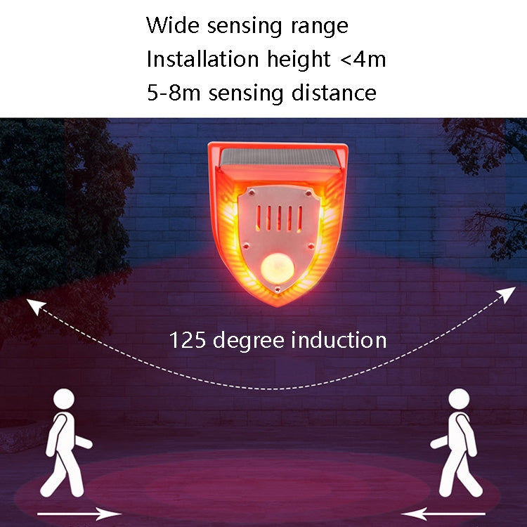 N911M Solar Animal Repeller Outdoor Sound And Light Alarm, Specification: with Induction - Security by buy2fix | Online Shopping UK | buy2fix