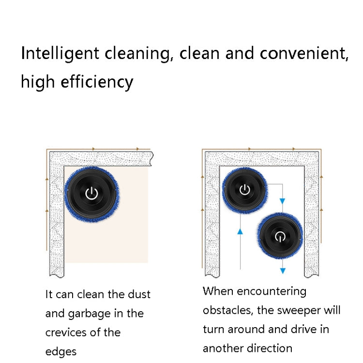 K777 Automatic Smart Sweeping Machine Dry Wet Two-Purpose Mopping Machine Imitation Artificial Rubber(Elegant White) - Consumer Electronics by buy2fix | Online Shopping UK | buy2fix