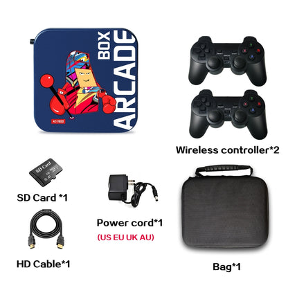 Arcade Box 128G Wireless Video Game Machine Box 4K HD Display For PS1/PSP/N64/DC, AU Plug - Pocket Console by buy2fix | Online Shopping UK | buy2fix