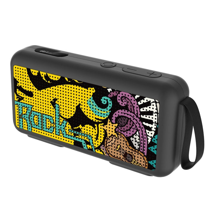 DoRealMe F0 TWS Mini Graffiti Bluetooth Speaker Support FM / TF Card(Black Graffiti) - Mini Speaker by buy2fix | Online Shopping UK | buy2fix