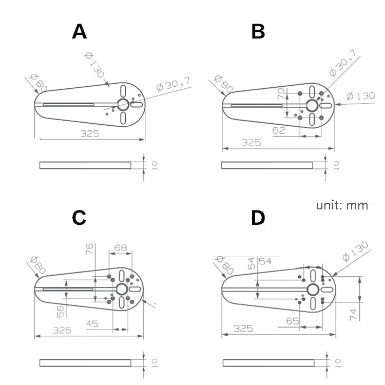 W New Trimming Machine DIY Accessories Universal Milling Circle Machining Circle(B) - Others by buy2fix | Online Shopping UK | buy2fix