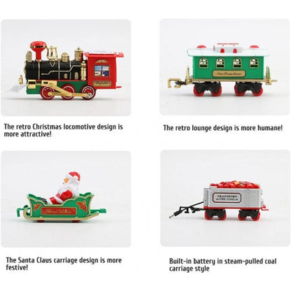 Electric Christmas Train Tree Decoration Rail Car Model(238-9) - Model Toys by buy2fix | Online Shopping UK | buy2fix