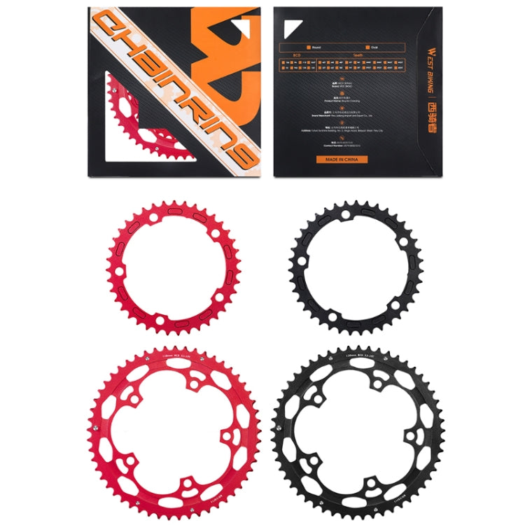 WEST BIKING YP0719274 53-39T Road Bike Crank Racing Double Disc(Black) - Outdoor & Sports by WEST BIKING | Online Shopping UK | buy2fix