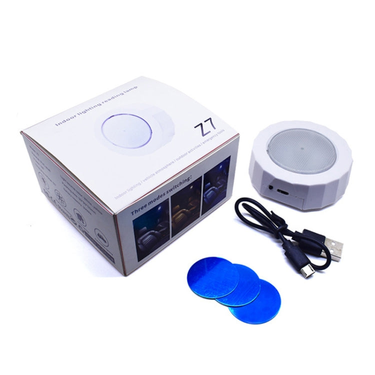 Z7 Car Ceiling USB Wireless Strobe Reading Light, Color: White - In Car by buy2fix | Online Shopping UK | buy2fix