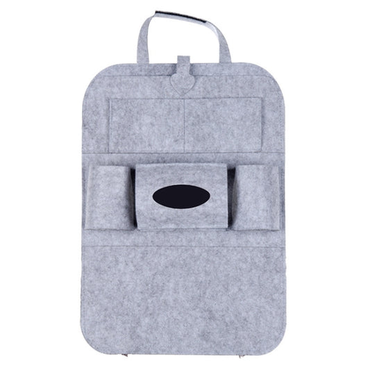 Thicken Felt Cloth Car Seat Storage Bag(Light Gray) - In Car by buy2fix | Online Shopping UK | buy2fix