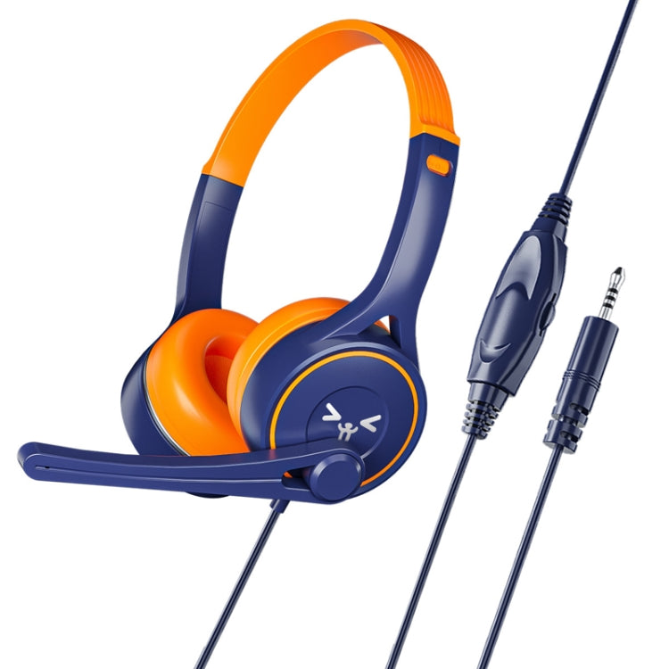 Soyto SY-G30 Online Class Computer Headset, Plug: 3.5mm (Blue Orange) - Multimedia Headset by Soyto | Online Shopping UK | buy2fix