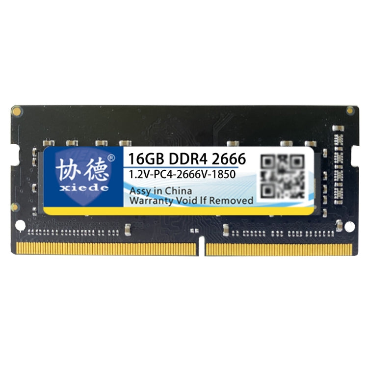 XIEDE X065 DDR4 NB 2666 Full Compatibility Notebook RAMs, Memory Capacity: 16GB - RAMs by XIEDE | Online Shopping UK | buy2fix