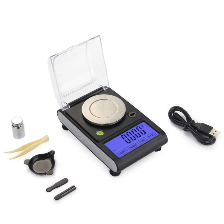 50g / 0.001g Diamond Carat Scale Jewelry Scale Electronic Experimental Milligram Scale - Jewelry Scales by buy2fix | Online Shopping UK | buy2fix