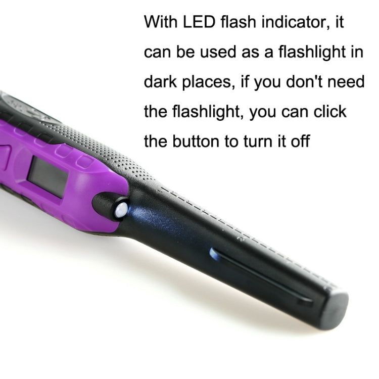 HS-11 Outdoor Handheld Treasure Hunt Small Metal Detector Positioning Rod(Black Purple) - Consumer Electronics by buy2fix | Online Shopping UK | buy2fix