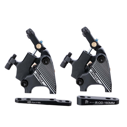 1 Pair IIIPRO Flat Mount Road Calipers Bilateral Brakes(Black) - Bicycle Brake Parts by IIIPRO | Online Shopping UK | buy2fix