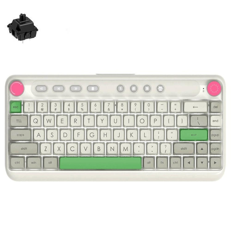 Ajazz B21 68 Keys Bluetooth Wired Mechanical Keyboard, Cable Length:1.6m(Black Shaft) - Wired Keyboard by Ajazz | Online Shopping UK | buy2fix