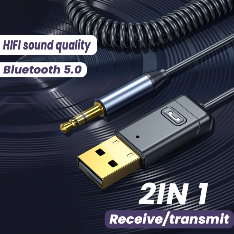 C11 2 In 1 Bluetooth 5.0 Aux Adapter Audio Receiver Transmitter - Apple Accessories by buy2fix | Online Shopping UK | buy2fix
