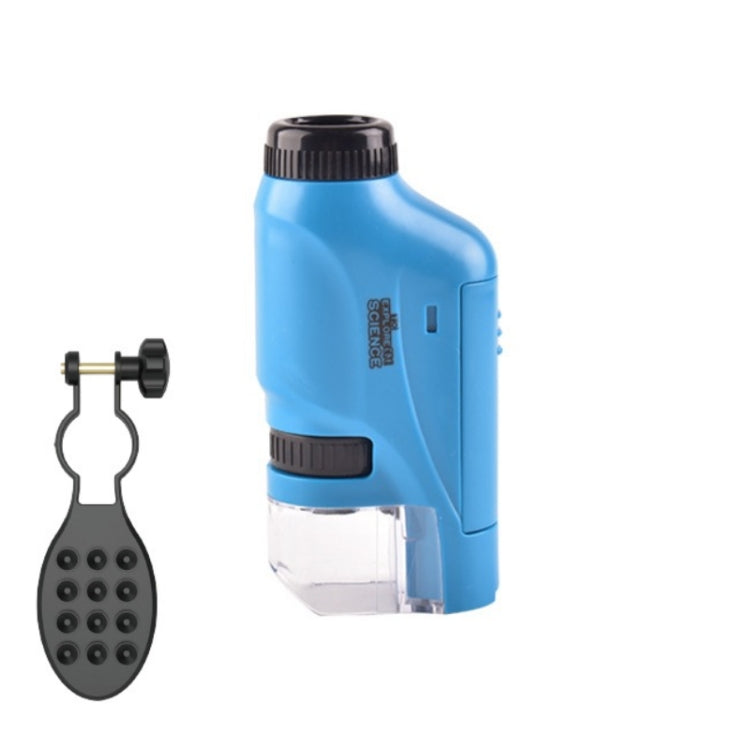 Children Handheld Portable Laboratory Equipment Microscope Toys, Colour: Lite + Bracket (Blue) - Digital Microscope by buy2fix | Online Shopping UK | buy2fix