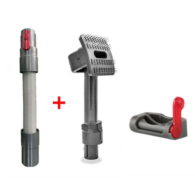 Pet Brush+Hose+Switch Lock Vacuum Cleaner Accessories for Dyson V7 V8 V10 V11 - Consumer Electronics by buy2fix | Online Shopping UK | buy2fix