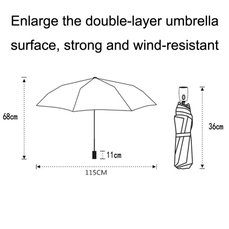 PARACHASE Ten-bone Double-layer Large Windproof Business Automatic Folding Umbrella(Black) - Umbrellas by PARACHASE | Online Shopping UK | buy2fix