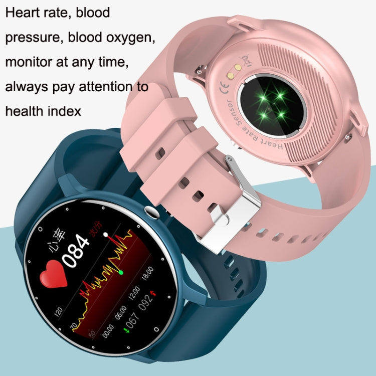 ZL02 Smart Heart Rate Blood Pressure Oxygen Monitoring Sports Pedometer Wireless Bluetooth Watch(Blue) - Smart Wear by buy2fix | Online Shopping UK | buy2fix