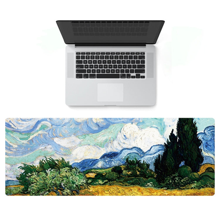 300x800x4mm Locked Am002 Large Oil Painting Desk Rubber Mouse Pad(Starry Sky) - Mouse Pads by buy2fix | Online Shopping UK | buy2fix