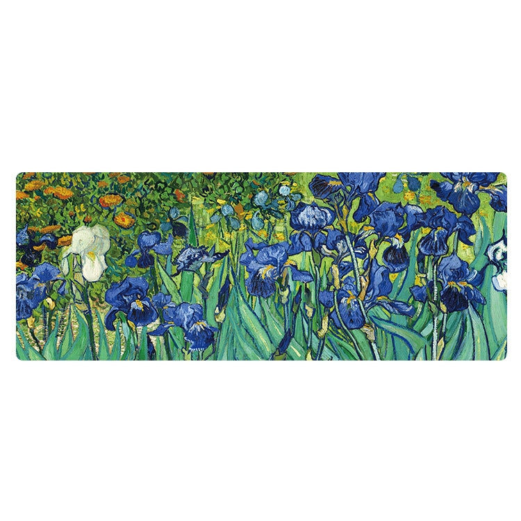 400x900x1.5mm Unlocked Am002 Large Oil Painting Desk Rubber Mouse Pad(Iris) - Mouse Pads by buy2fix | Online Shopping UK | buy2fix