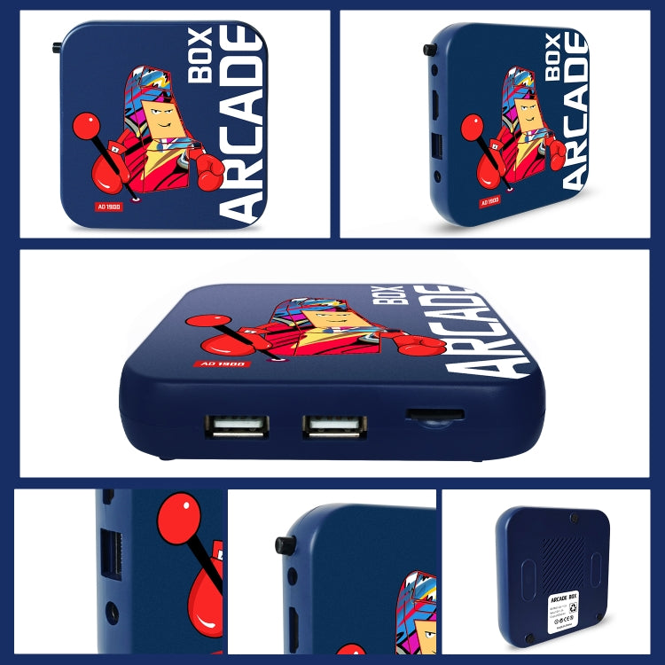 Arcade Box 256G Wireless Video Game Machine Box 4K HD Display For PS1/PSP/N64/DC, US Plug - Pocket Console by buy2fix | Online Shopping UK | buy2fix