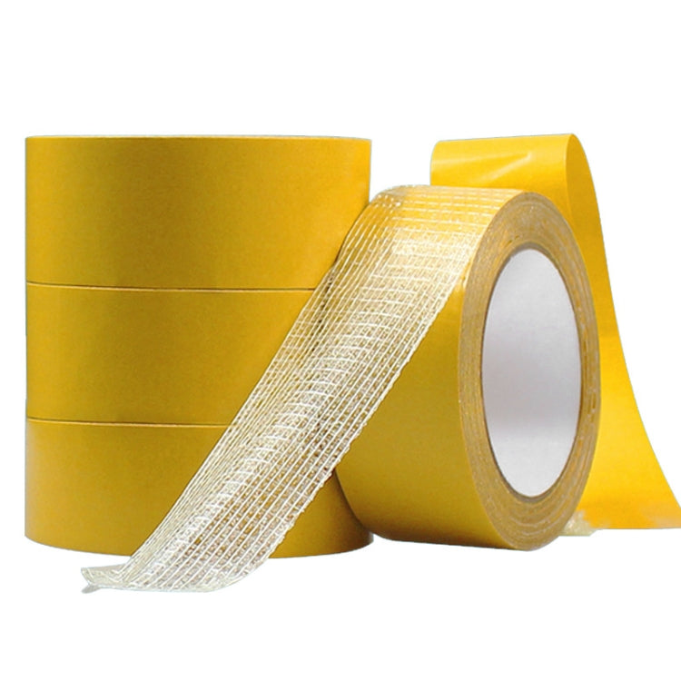 8mmx50 m Double-sided Fiberglass Grid Sticky Adhesive Fiber Transparent Mesh Tape - Tapes by buy2fix | Online Shopping UK | buy2fix