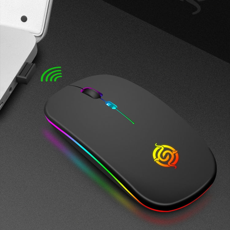 K-Snake BM110 RGB Lighting Effect Wireless Bluetooth Mouse(Rose Gold) - Wireless Mice by K-Snake | Online Shopping UK | buy2fix