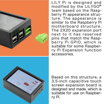 Lily Pi ESP32 Chip WiFi Bluetooth 3.5 Inch Capacitive Touch Screen 5V Relay USB Expansion Port(USB To TTL) - LCD & LED Display Module by LILY Pi | Online Shopping UK | buy2fix