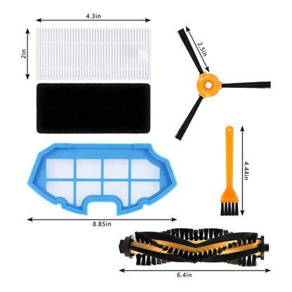5 Pair Side Brushes Accessories For Yeedi K600 K700 And Ecovacs DEEBOT N79 N79S - Consumer Electronics by buy2fix | Online Shopping UK | buy2fix