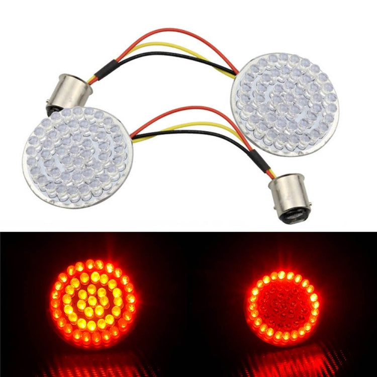 2 PCS Motorcycle LED Signal Steering Lamp For Dyna(Red Red Light 1157 Without Lampshade) - In Car by buy2fix | Online Shopping UK | buy2fix