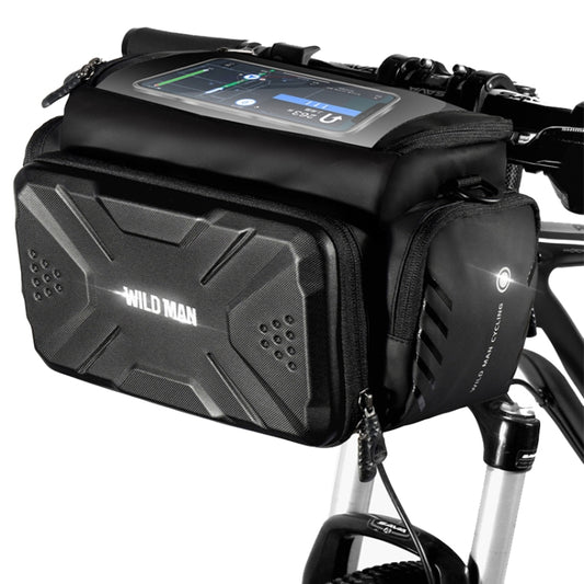WILD MAN GS6 4L Outdoor Cycling Waterproof Bicycle Bag(Black) - Bicycle Bags by WILD MAN | Online Shopping UK | buy2fix