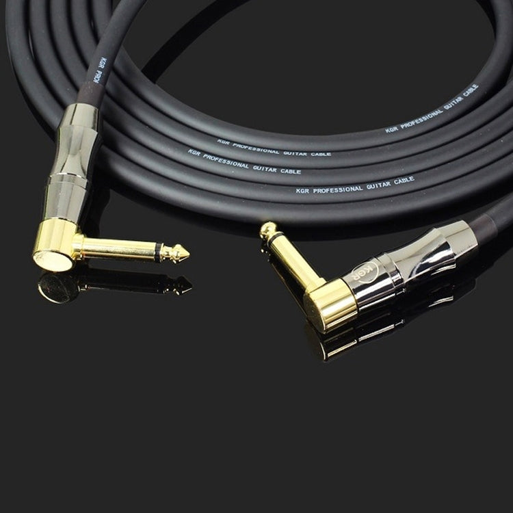 KGR Guitar Cable Keyboard Drum Audio Cable, Specification: 6m(Double Elbow Jack) - Instrument Audio Cables by KGR | Online Shopping UK | buy2fix