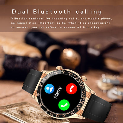 LOANIY E18 Pro Smart Bluetooth Calling Watch with NFC Function, Color: Gold Steel - Smart Watches by LOANIY | Online Shopping UK | buy2fix