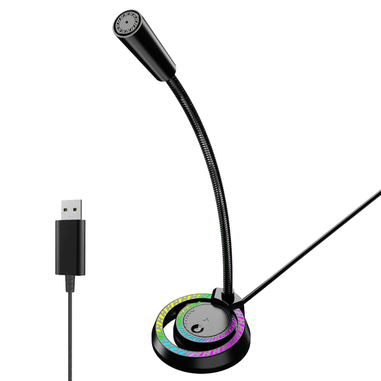 RGB Lighting Effect Computer Desktop Microphone(F3) - Consumer Electronics by buy2fix | Online Shopping UK | buy2fix