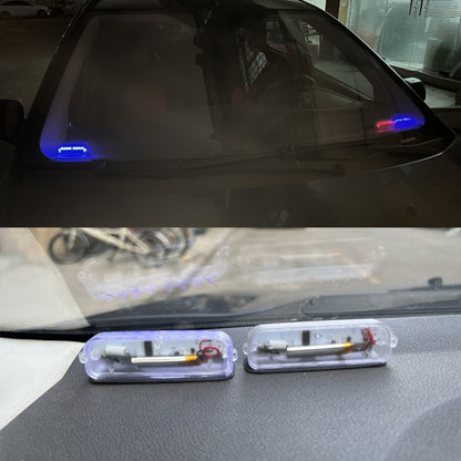 2 PCS LED Solar Decorative Night Vibration Lighting Warning strobe Lamp(Red) - In Car by buy2fix | Online Shopping UK | buy2fix