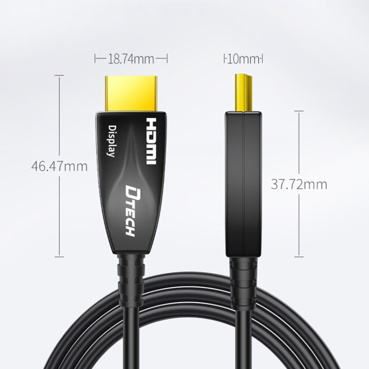 DTECH HDMI 2.0 Version Fiber Optical Line 4K 60Hz Large Screen TV Engineering Wiring, Length: 30m - Cable by DTECH | Online Shopping UK | buy2fix