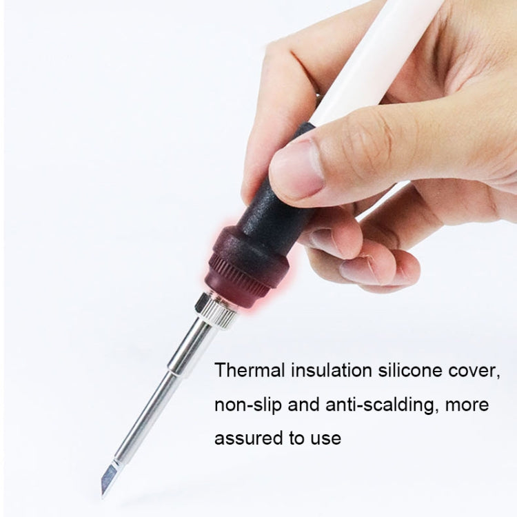 QUECOO 1.3-inch Screen Constant Temperature Soldering Iron, Set: EU Plug (955+907) - Home & Garden by QUECOO | Online Shopping UK | buy2fix