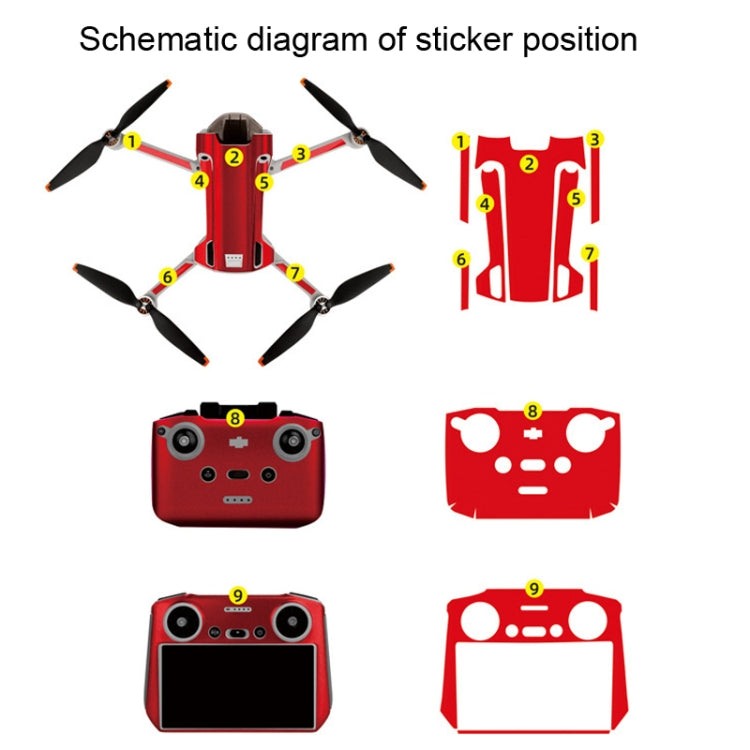 Sunnylife Drone+Remote Control Protective Sticker For DJI Mini 3 Pro RC Version(Rhythm Graffiti) - DJI & GoPro Accessories by Sunnylife | Online Shopping UK | buy2fix