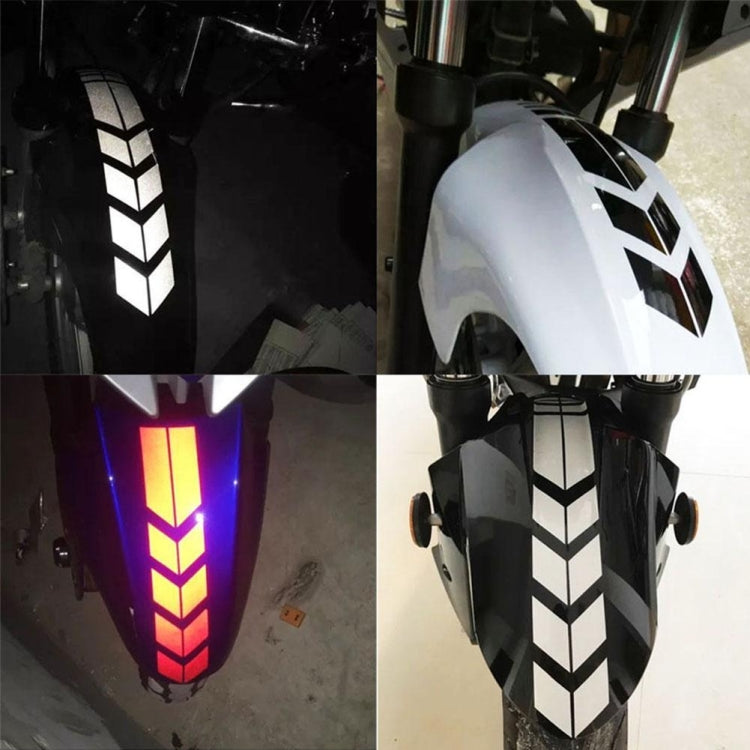 10 PCS Car Stripe Reflective Sticker Motorcycle Fender Arrow Stickers(Green) - In Car by buy2fix | Online Shopping UK | buy2fix