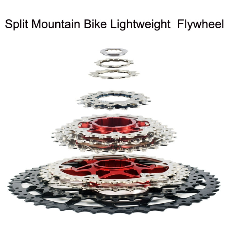 VG Sports Split Mountain Bike Lightweight Cassette Flywheel, Style: 9 Speed 42T (Silver) - Outdoor & Sports by VG Sports | Online Shopping UK | buy2fix