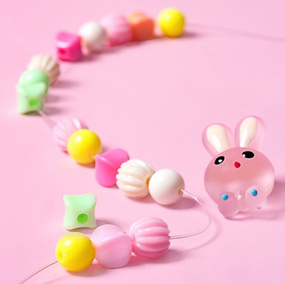 25 Grid  Acrylic Beaded Kids DIY Necklace Bracelet Toys(Lattice Girl) - DIY Developmental Toys by buy2fix | Online Shopping UK | buy2fix