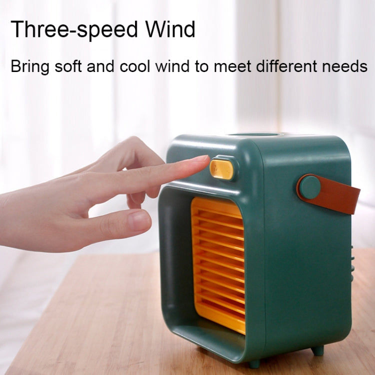 F05 USB Portable Mini Multifunctional Spray Cooling Fan, Spec: Battery Model (Green) - Consumer Electronics by buy2fix | Online Shopping UK | buy2fix