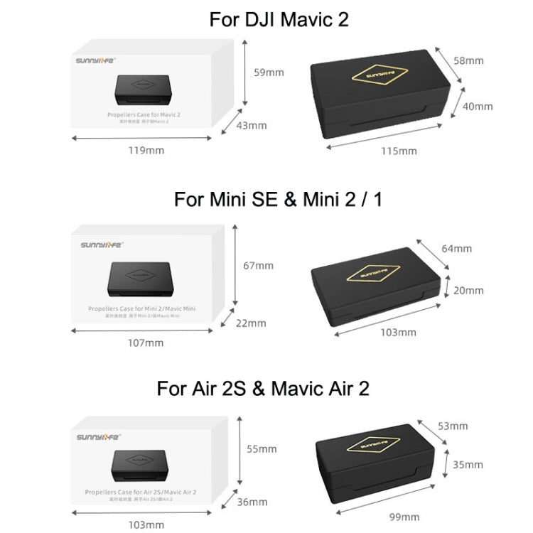 Sunnylife M2-SN9355 Blade Propeller Portable Storage Box For DJI Mini SE / 2 / 2 SE / 1 - Other by Sunnylife | Online Shopping UK | buy2fix