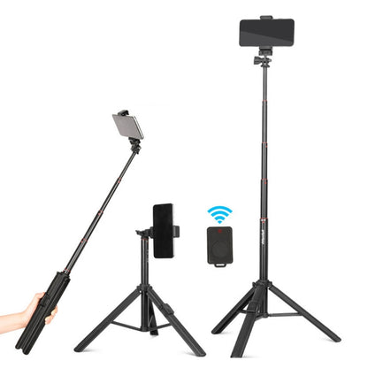 QingZhuangShiDai ZP100 Aluminum Alloy Floor Phone Stand Live Bluetooth Phone Selfie Stick - Consumer Electronics by Qingzhuangshidai | Online Shopping UK | buy2fix