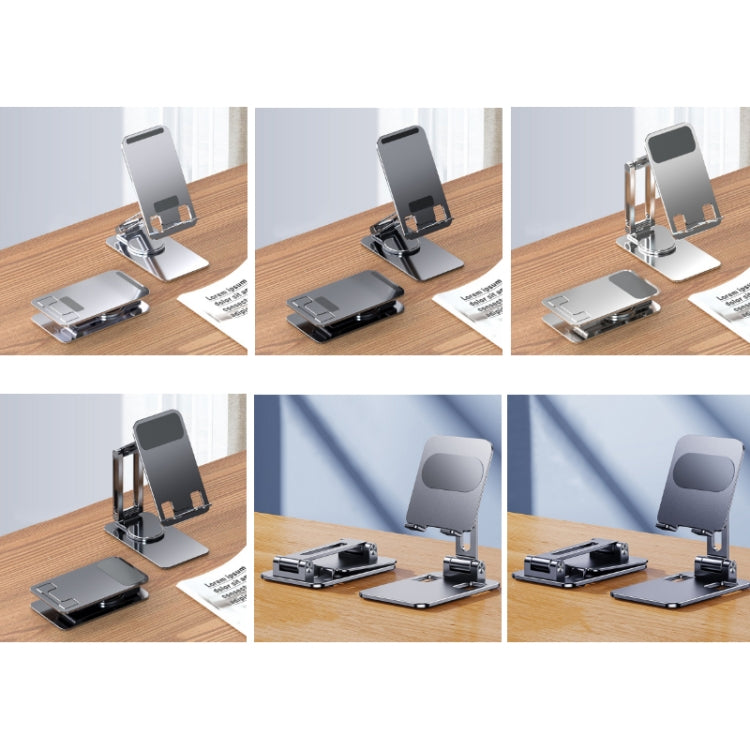 Portable Mobile Phone Tablet Desktop Stand, Color: K5 Gray - Desktop Holder by buy2fix | Online Shopping UK | buy2fix